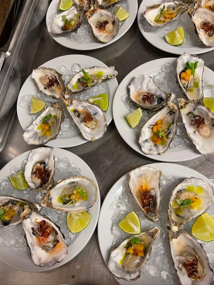 Oysters plated up for service